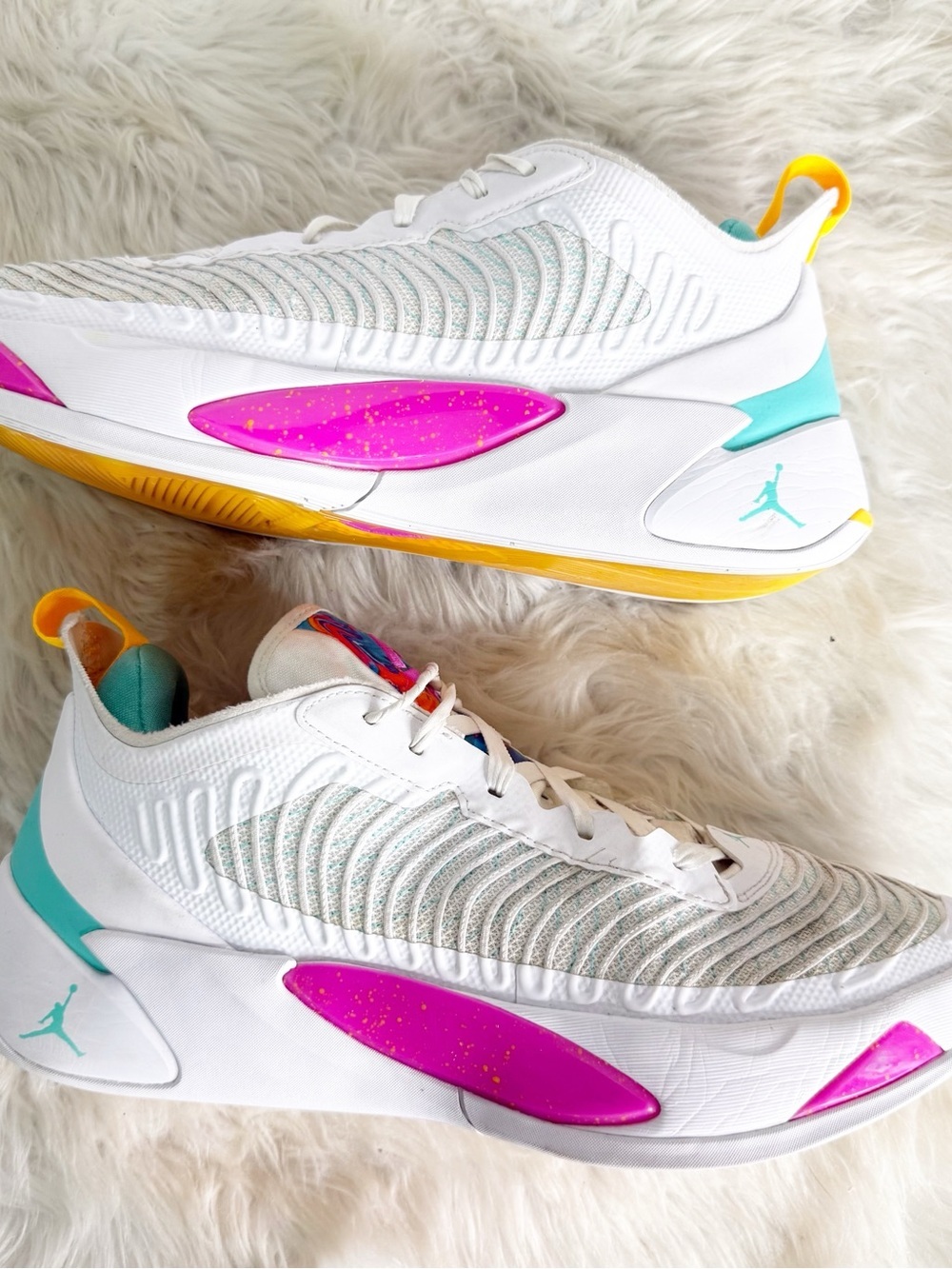 Jordan Luka 1 Imaginarium Basketball Shoes White Multi Men’s Size 11.5